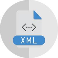 Xml Flat Scale Icon vector