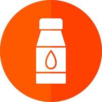 Water Bottles Glyph Red Circle Icon vector