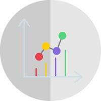 Graph Flat Scale Icon vector