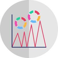 Graph Flat Scale Icon vector