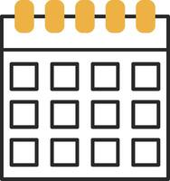 Calendar Skined Filled Icon vector