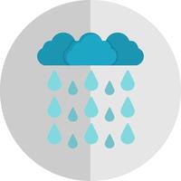 pesado lluvia plano escala icono vector