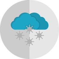 Snowy Flat Scale Icon vector