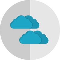 Cloudy Flat Scale Icon vector