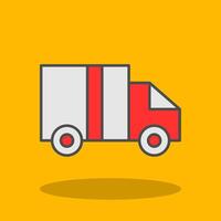 Logistics Filled Shadow Icon vector