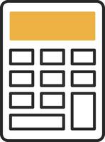 Calculator Skined Filled Icon vector