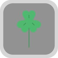 Clover Flat Round Corner Icon vector