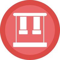 Trapeze Glyph Multi Circle Icon vector