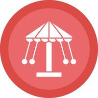 Carousel Cup Glyph Multi Circle Icon vector