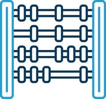 Abacus Line Blue Two Color Icon vector