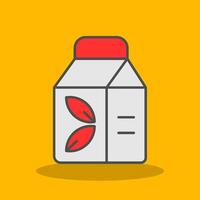 Package Filled Shadow Icon vector