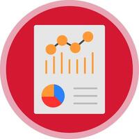 Graphical Report Flat Multi Circle Icon vector