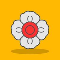 Mallow Filled Shadow Icon vector