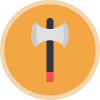 Axe Flat Multi Circle Icon vector