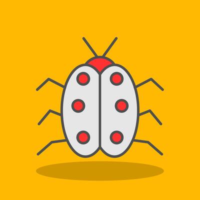 Bug Filled Shadow Icon