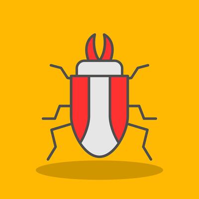 Beetle Filled Shadow Icon
