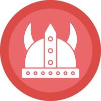 Viking Glyph Multi Circle Icon vector