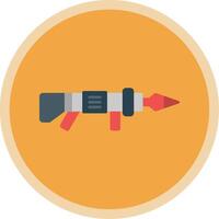 Grenade Launcher Flat Multi Circle Icon vector