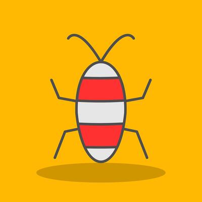 Cicada Filled Shadow Icon