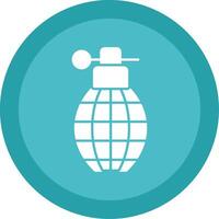 Grenade Glyph Multi Circle Icon vector