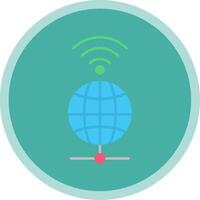 Global Flat Multi Circle Icon vector