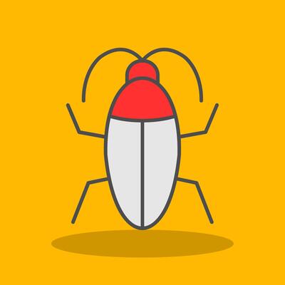 Cockroach Filled Shadow Icon