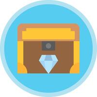 Valuable Flat Multi Circle Icon vector
