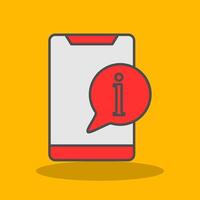 Information Filled Shadow Icon vector