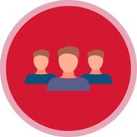 Forum Flat Multi Circle Icon vector
