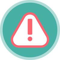 Alert Flat Multi Circle Icon vector