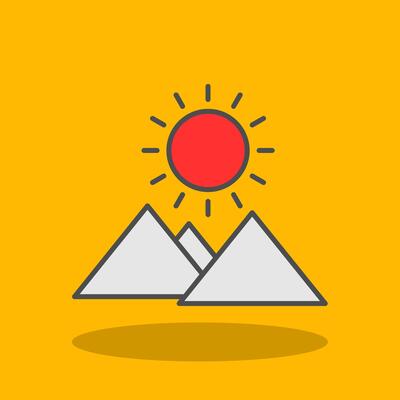 Sunrise Filled Shadow Icon