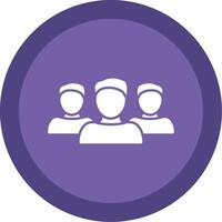 Forum Glyph Multi Circle Icon vector