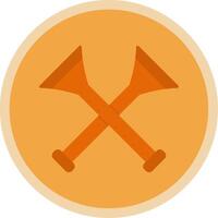 Vuvuzela Flat Multi Circle Icon vector