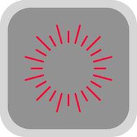 Fireworks Flat Round Corner Icon vector