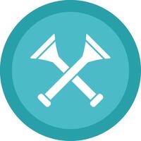 Vuvuzela Glyph Multi Circle Icon vector