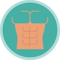 Six Pack Flat Multi Circle Icon vector