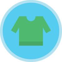 camisa plano multi circulo icono vector