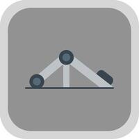 Press Simulator Flat Round Corner Icon vector