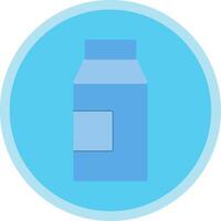 Milk Flat Multi Circle Icon vector