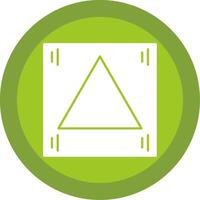 Triangle Glyph Multi Circle Icon vector