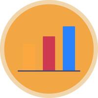 Graph Flat Multi Circle Icon vector