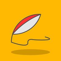Quill Filled Shadow Icon vector