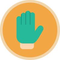 Gloves Flat Multi Circle Icon vector