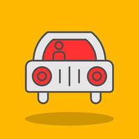 Car Filled Shadow Icon vector