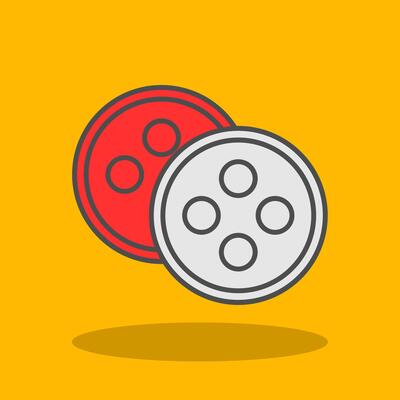 Botton Filled Shadow Icon
