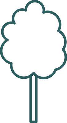 Cotton Candy Line Gradient Round Corner Icon