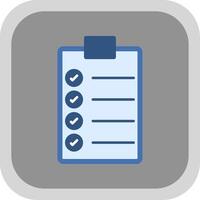 To Do List Flat Round Corner Icon vector