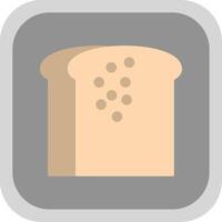 Toast Flat Round Corner Icon vector