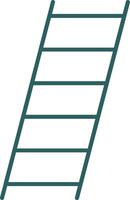 Ladder Line Gradient Round Corner Icon vector