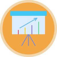 Presentation Flat Multi Circle Icon vector